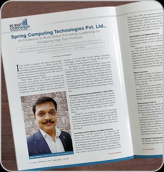 SpringCT recognized as one of the 20 Best Companies to Watch