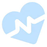 Decorative heart with ECG line icon