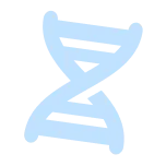 Decorative DNA double helix icon
