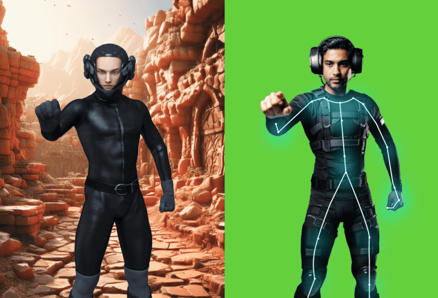 Dynamic Pose Detection and Motion Application to 3D Avatars