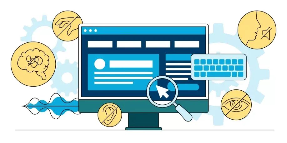 Digital accessibility introduction illustration